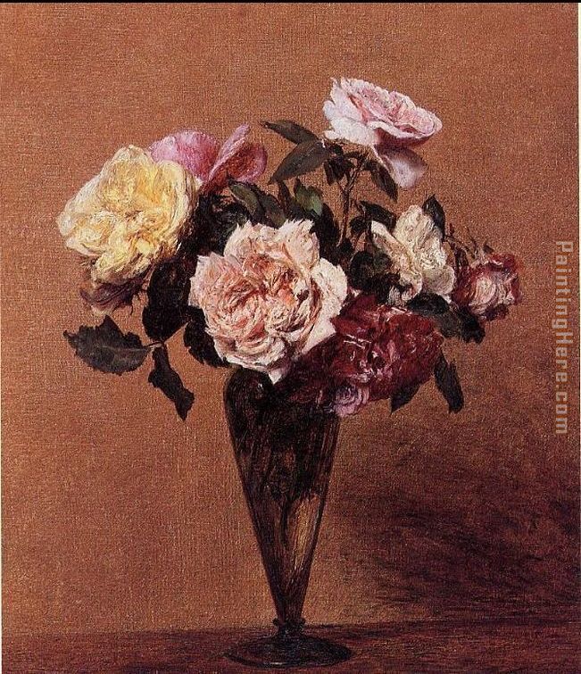 Henri Fantin-Latour Roses in a Vase II